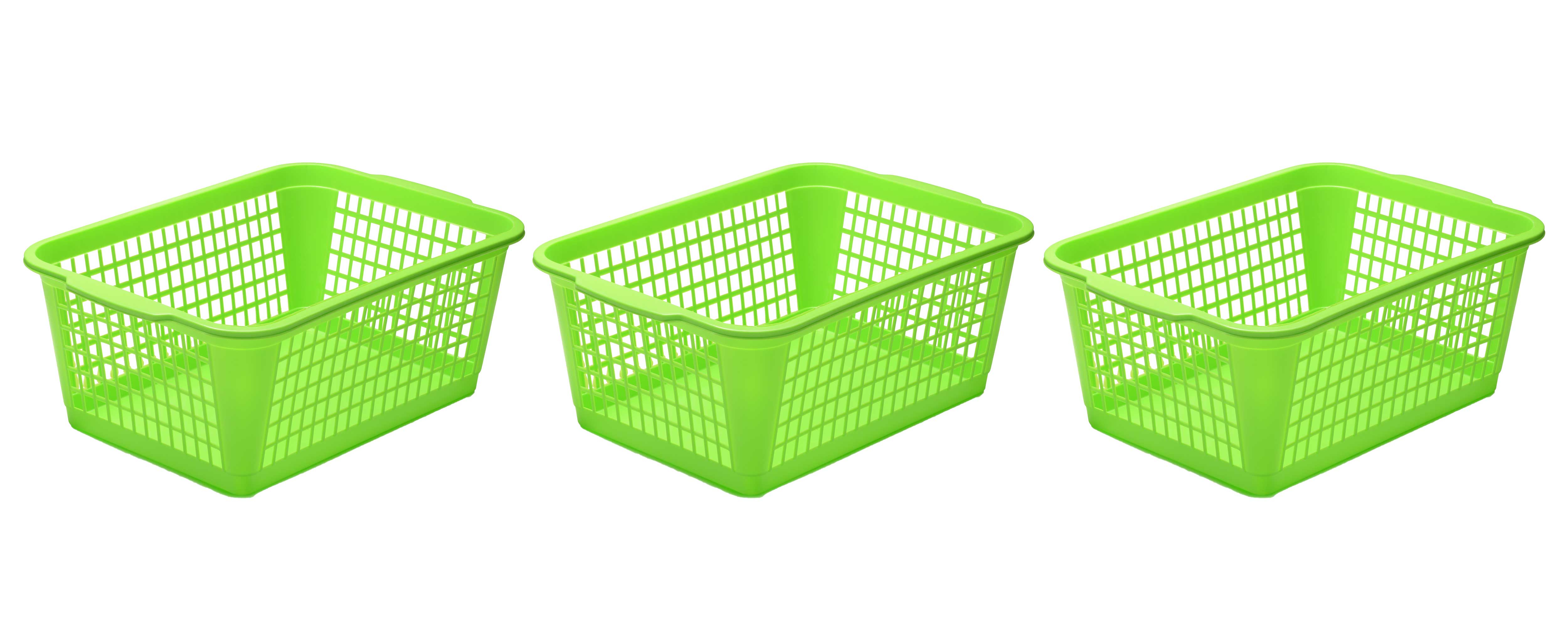 32-1184 YBM Home Large Plastic Storage Basket for Organizing 