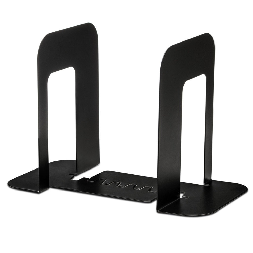 Black Metal Bookends for Shelves, Set of 2 General Storage