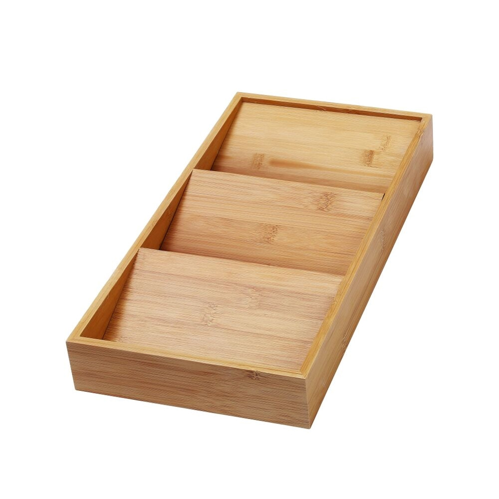 InDrawer 3Tier Bamboo Spice Rack YBM Home