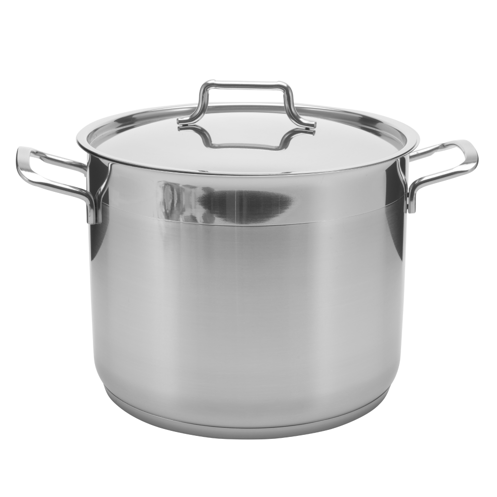 Hascevher Classic Stainless Steel Stockpot with Lid Stainless Steel Cookware Kitchen YBM Home