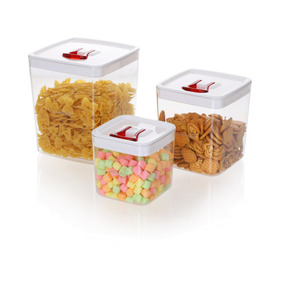 Food Storage Containers,Airtight Plastic Transparent Kitchen