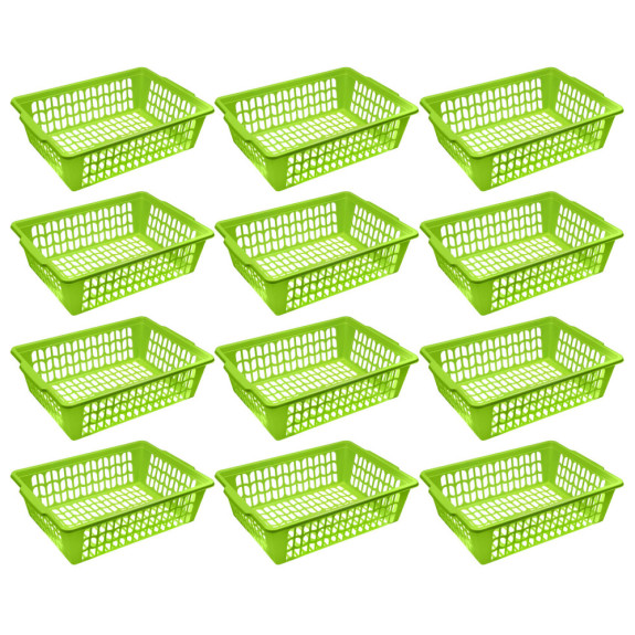 Small Plastic Letter Basket 16.25 x 11.5 x 4.5, 12 Pack - General