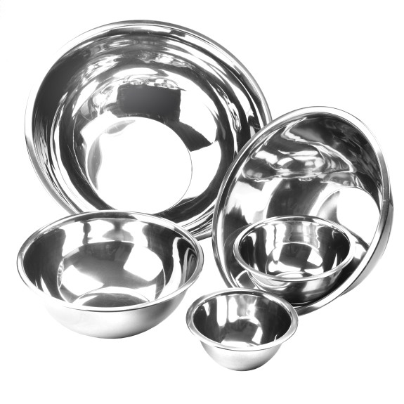 Premium Polished Mirror Nesting Stainless Steel Mixing Bowl - 8 Quart