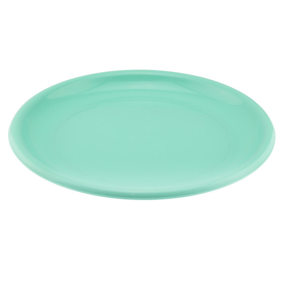 Unbreakable Round Flat Plastic Plate 8 Inch YBM Home