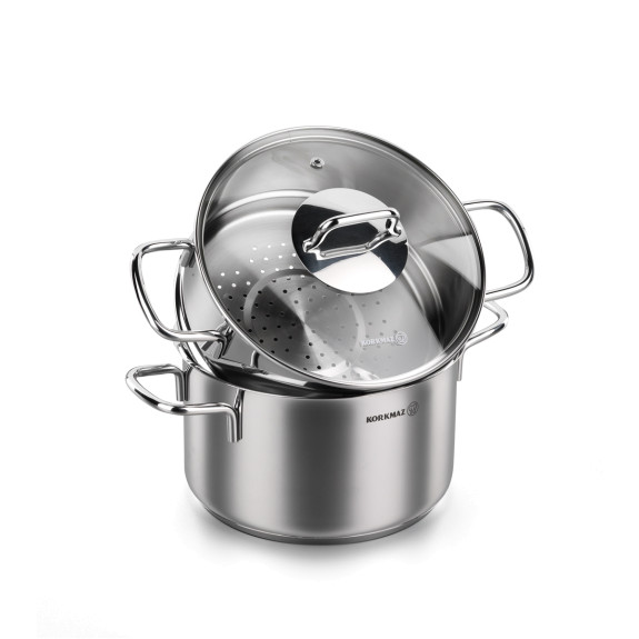 Korkmaz 5 Quart Stainless Steel Steamer Insert - Cookware - Kitchen