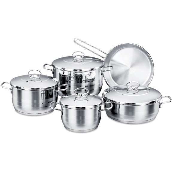 Korkmaz Astra Stainless Steel 9 Piece Cookware Set