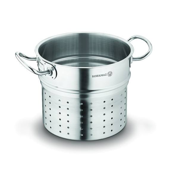 Korkmaz 5 Quart Stainless Steel Steamer Insert - Cookware - Kitchen