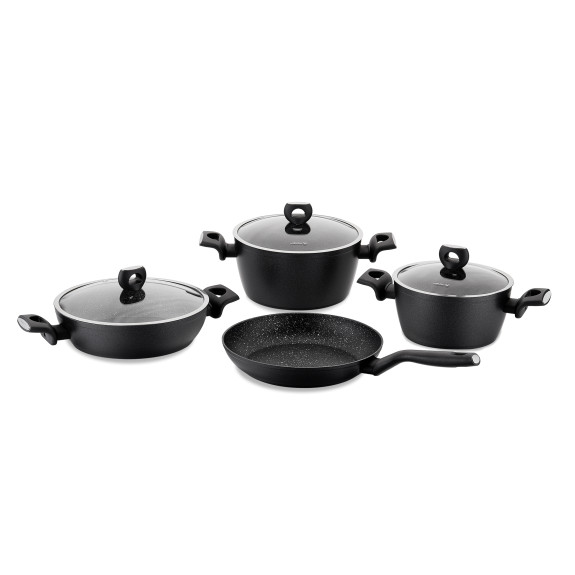 7 Piece Granite Non-Stick Cookware Set