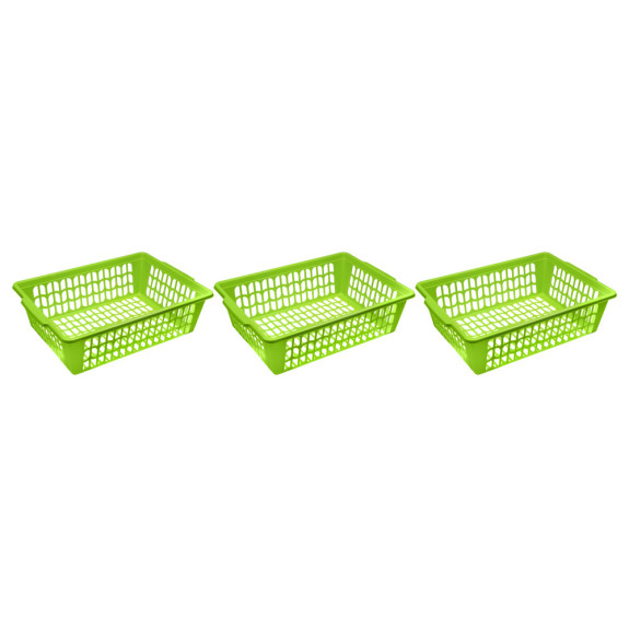 Small Plastic Letter Basket 16.25 x 11.5 x 4.5, 12 Pack - Storage