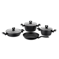 Korkmaz Ornella 2 Piece 2 Liter Quart Aluminum Nonstick Saucepan