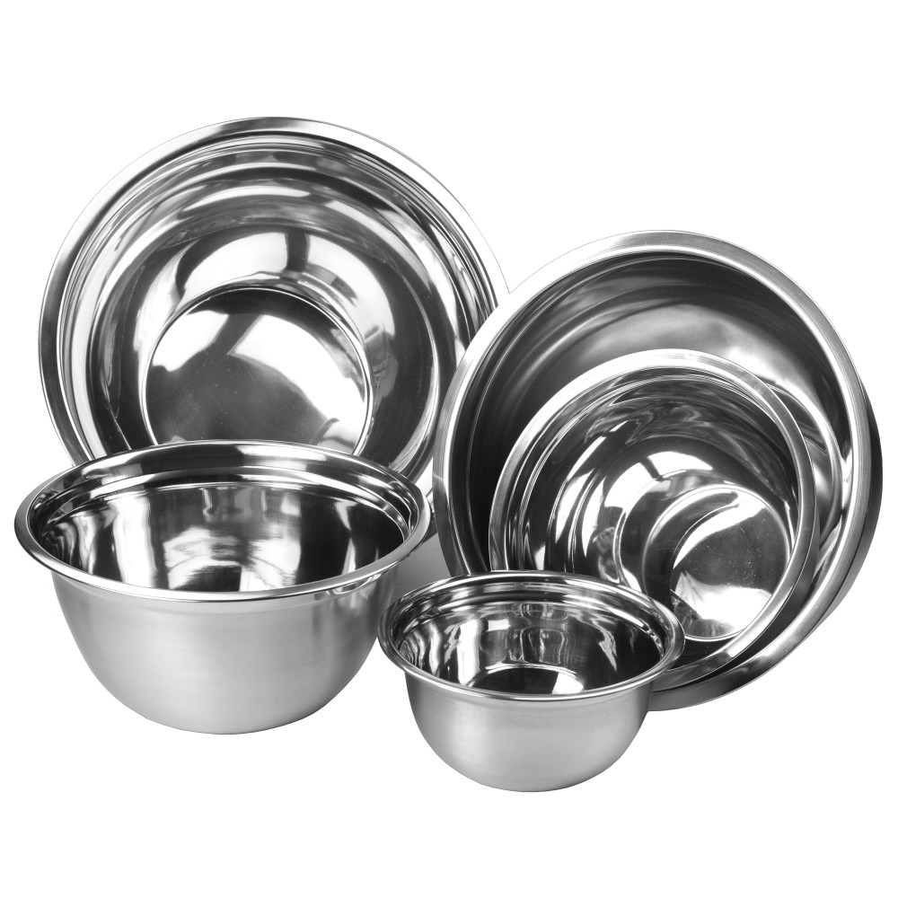 Premium Stainless Steel Nesting Mixing Bowls Set of 5 YBM Home