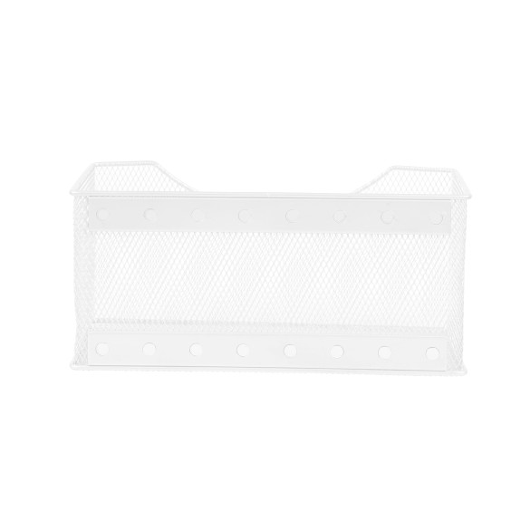 White Mesh Storage Basket 11x5.5x5, Pack of 8 Mesh