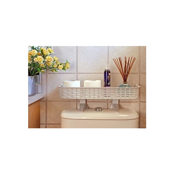 Over the Tank White Plastic Space Saver - Bathroom - Organization | YBM ...
