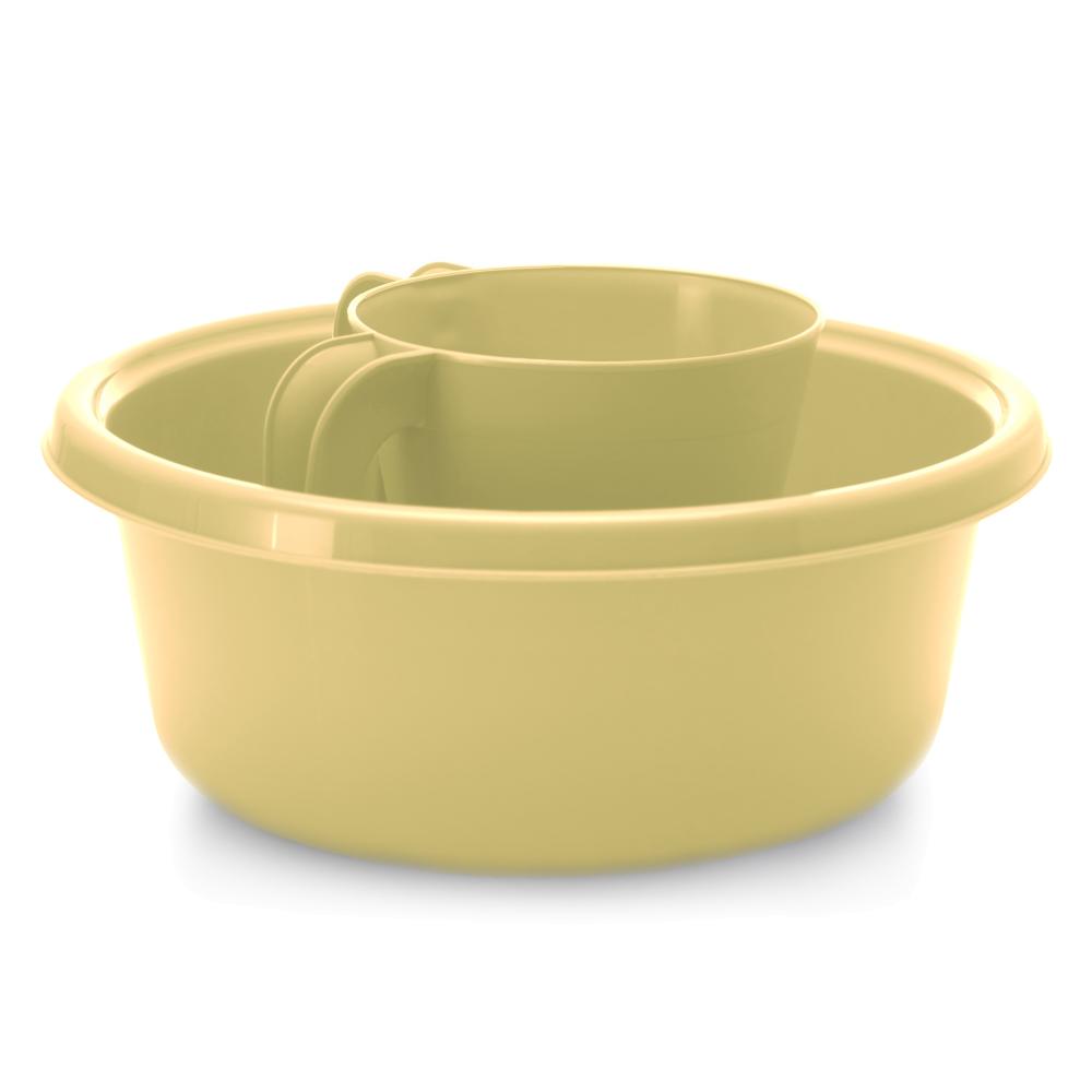 YBM Home Square Plastic Wash Cup & Wash Basin Set, long-lasting - Picture 5 of 9