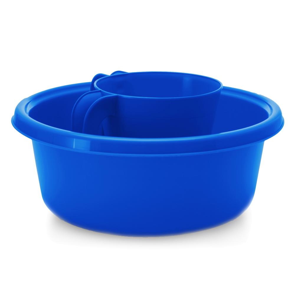 YBM Home Square Plastic Wash Cup & Wash Basin Set, long-lasting - Picture 4 of 9