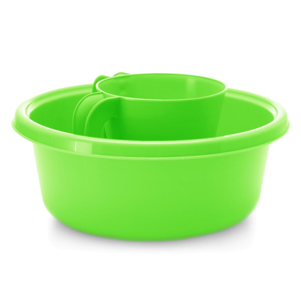 YBM Home Square Plastic Wash Cup & Wash Basin Set, long-lasting - Picture 6 of 9