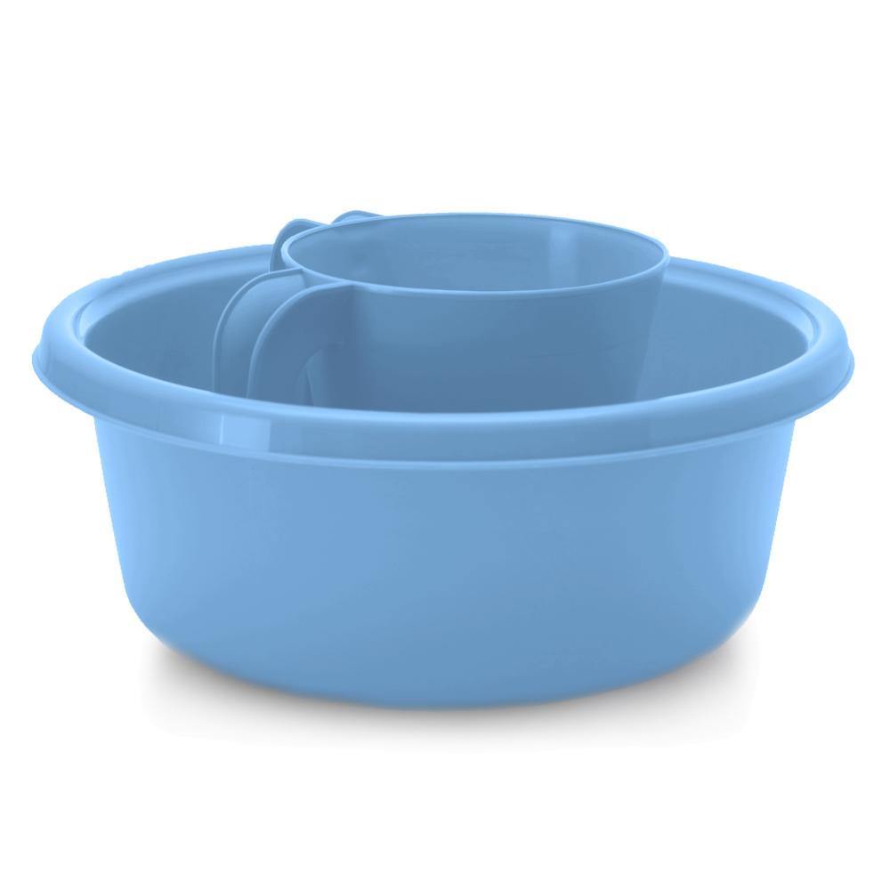 YBM Home Square Plastic Wash Cup & Wash Basin Set, long-lasting - Picture 7 of 9