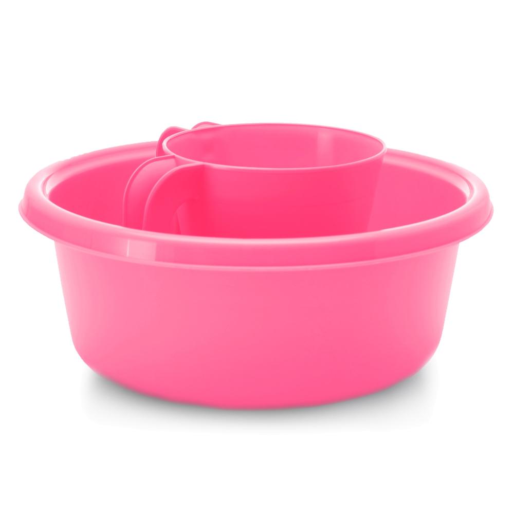 YBM Home Square Plastic Wash Cup & Wash Basin Set, long-lasting - Picture 8 of 9