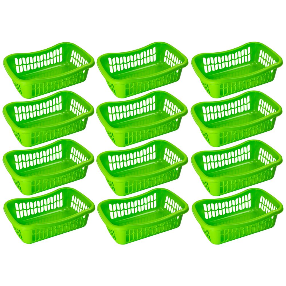 Extra Large Plastic Storage Basket, 12 Pack - Laundry - HOUSEHOLD | YBM ...