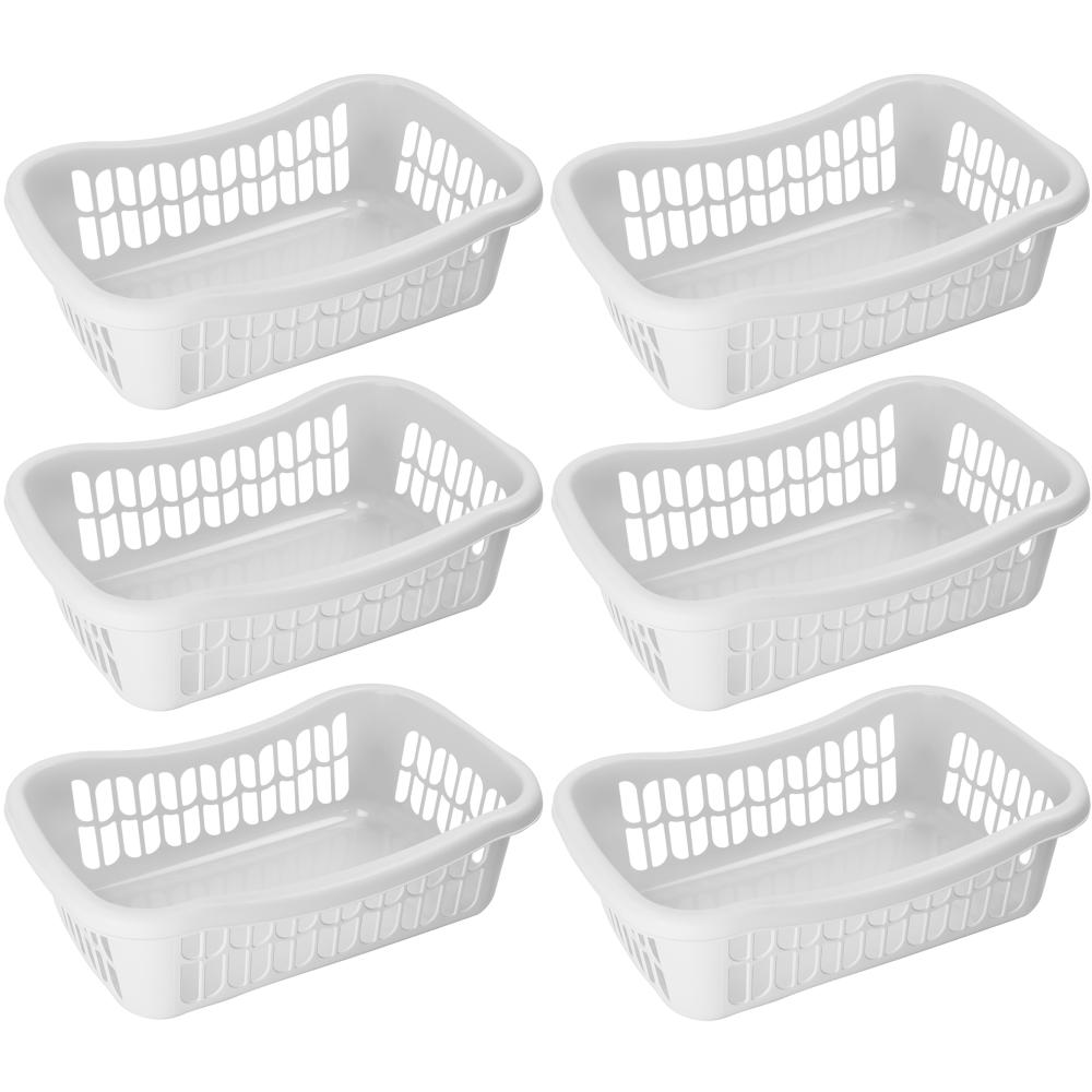 Extra Large Plastic Storage Basket, 6 Pack Kitchen Storage & Organizers Kitchen YBM Home