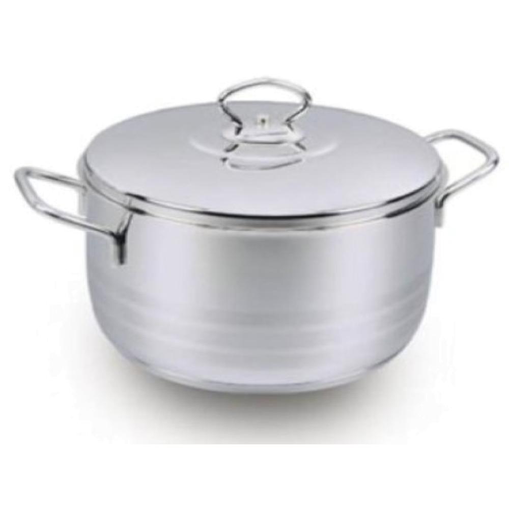 Korkmaz Stockpot with Lid Stainless Steel Cookware Kitchen YBM Home