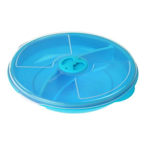 Two Compartment Microwave Tray with Cover All Products YBM Home